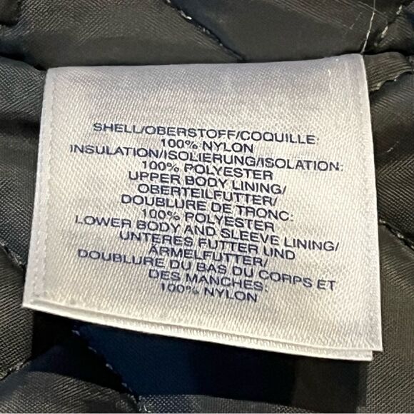 Lands' End Men's Squall Snow Jacket Black w/reflective trim Full Zip Size Medium - Picture 9 of 14